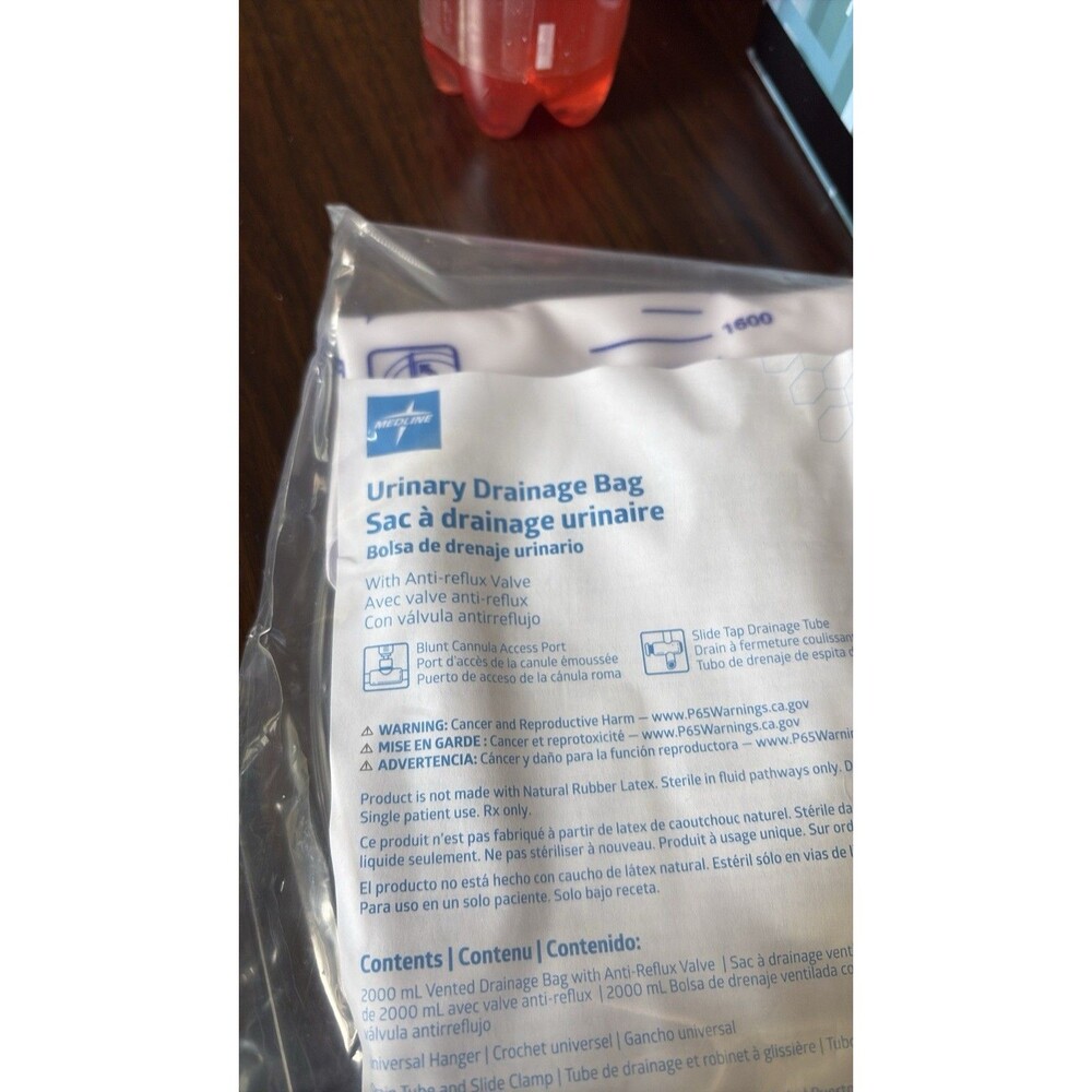 URINE BAG CAPACITY 2000 ML STERIL EO